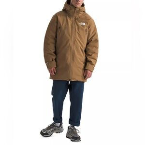 The North Face Mountain Range Down Parka 600 Men's Sz L Utility Brown  ~NWT $400